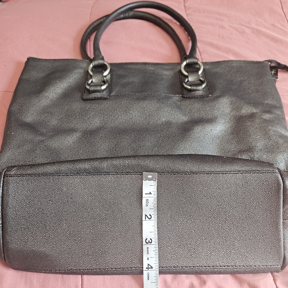 Cole Haan Black/ Silver Tote Bag - Picture 8 of 9